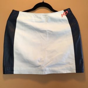 HD Genuine Black and Vanilla Leather Skirt